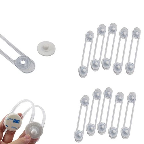 10X Child Baby Cupboard Cabinet Safety Lock Pet Proofing Door Drawer Fridge Kids (16.5cm-10pcs)