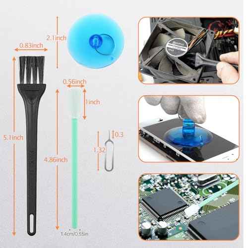 Precision Screwdriver Set for Switch,Y00,Ph000,Y2.0Screwdriver, With A Spudger,Tweezers, Cleaning Brush And A Suction Cup With Sim Card Thimble,for SwitchLite, Joycon Controller Repair Clean