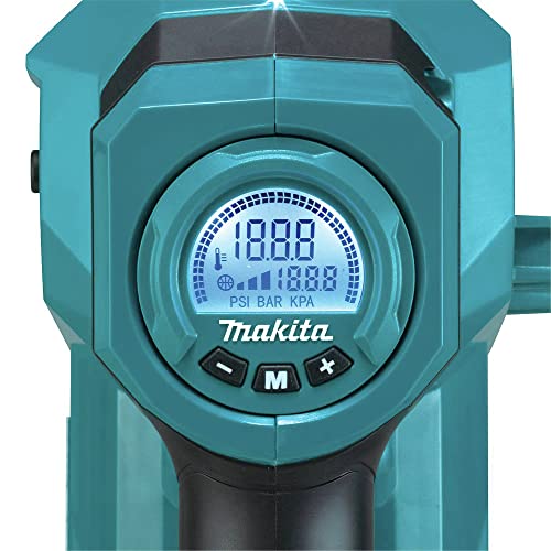 Makita 18V LXT Cordless High-Pressure Inflator 160 PSI, Auto-Stop, Teal