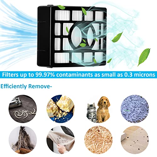 Shark Replacement Filter set for ZU560/561/562/UV650 Lift-Away Vacuum – 2 Foam, 2 Felt, 2 Motor Filters (ZU560-4P)