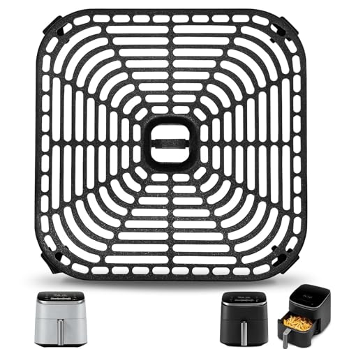 Cosori 6 Qt TurboBlaze Air Fryer Crisper Plate - Square 8.9 x 8.9 in, Non-Stick, Dishwasher Safe with Rubber Bumpers (ZuKaYeHome)