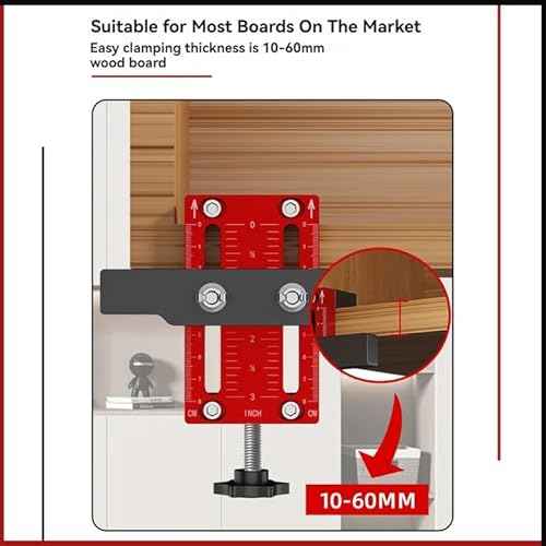 Cabinet Door Installation Positioner, Versatile Hardware Jig, Efficient, Adjustable Length Aluminum Alloy Cabinet Installation Tool Compatible for Most Cabinet Doors, Effortless Alignment