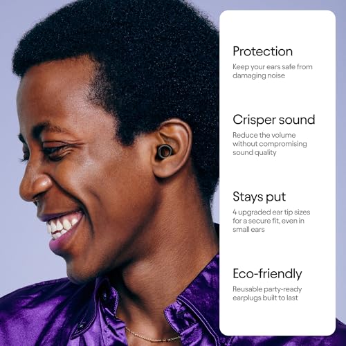 Loop Experience 2 Black Ear Plugs - Certified Hearing Protection for Loud Events