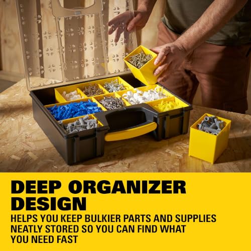 STANLEY Deep Pro Small Parts Organizer 10 Compartments - STST14710, One Size