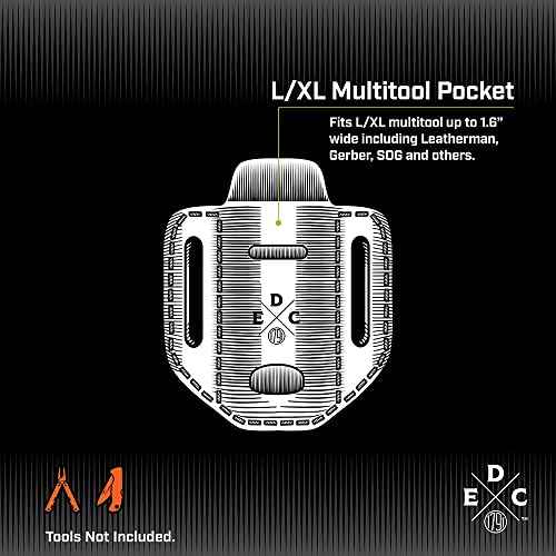 Multitool Sheath, American Leather, Multitool Pouch for Belts, Compatible with Heavy Duty Leatherman, SOG and Gerber