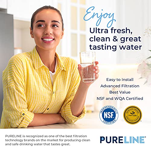 PURELINE 6 Pack Replacement Water Filters for Brita Pitchers & Dispensers – NSF Certified
