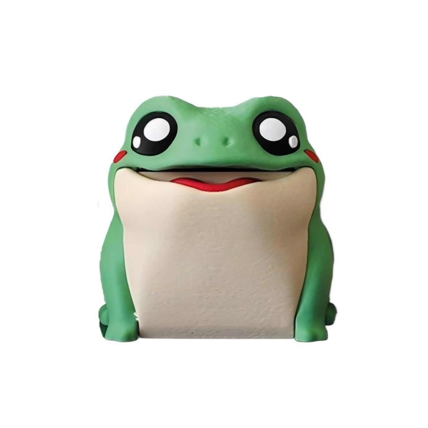 The Frog Toilet Paper Dispenser, 3D Printed Bathroom Toilet Paper Holder with Butt, Funny Interactive Frog Flip Belly Towel Roll Holder Stand for Bathroom and Kitchen (B1, One Size)