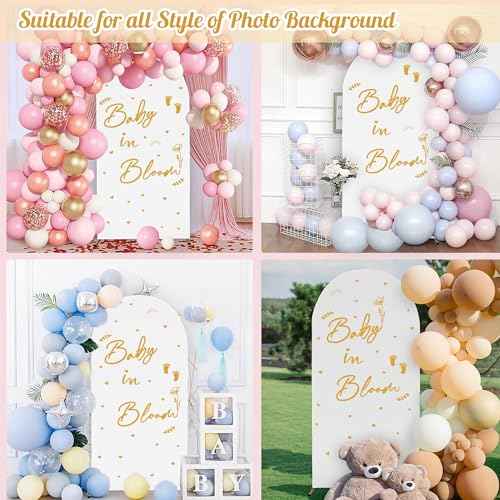 Baby Shower Party Decals Decorations for Backdrop Baby in Bloom Signs Sign Girl or Boy Signs Oh Babys Decals for Balloon Arch Gender Reveal Pregnancy Stickers Newborn Party Supplies