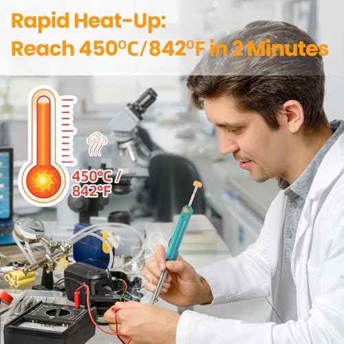 Electric Desoldering Pump & Soldering Iron Kit, 2-in-1 Solder Sucker Tool, 36W, Heatproof Handle, Desoldering Gun & Soldering Iron Combo for Electronic Repair & DIY Projects (EDS-92)