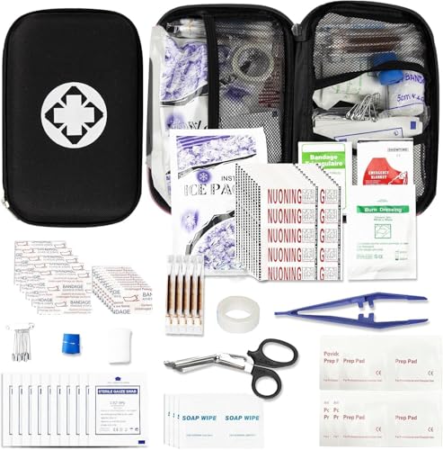 279PCS Small Travel First Aid Kit - Emergency & Survival Supplies for Outdoors