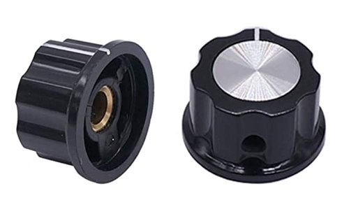Szliyands A04 knob for 6mm / 0.24" Diameter Shaft Potentiometer, 30mm top Diameter 5PCS