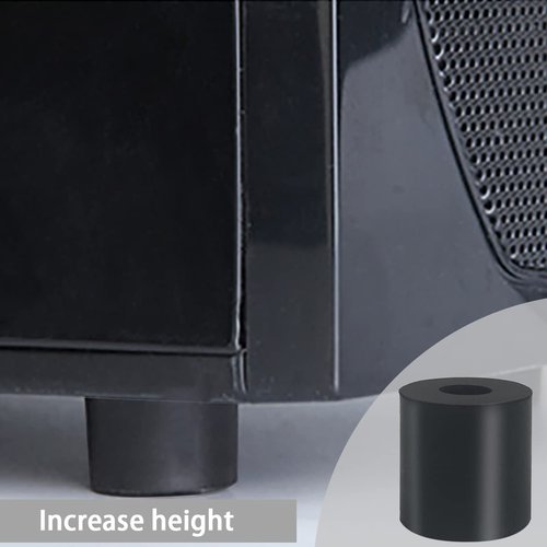 12 PCS Multi Purpose Rubber Spacer 1 Inch OD x 3/8 Inch ID x 1 Inch Thickness, Rubber Bushing Anti Vibration Spacer Thick Rubber Washers for Home and Car