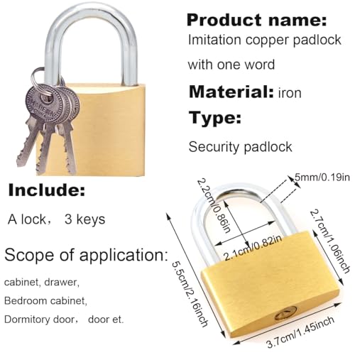 Arlai 4" Stainless Steel Latch Lock Padlock hasp Set, with Screws and Padlock, Your Own Fence Locks gate Lock, for shed Locks with Keys Lock hasp Set