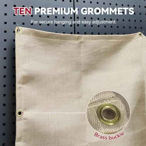 ARCCAPTAIN Welding Blanket 4x6ft, Heavy Duty Fiberglass 1022 ¡ÆF Heat Resistant Fabric Welding Blankets Fireproof 850GSM Thickened, Thermal Resistant Insulation Welding Curtain for Grill, Smoker