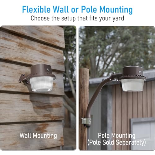 Torchstar Daylight Dusk to Dawn LED Barn Light 5000K Bronze Outdoor Lighting