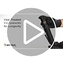 EMAX 3/8 Inch Drive Air Impact Ratchet - Pneumatic Mechanic Tool, 200 RPM, 60 ft-lb Torque