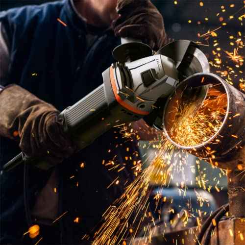 Grinder Flange Angle Wrench Metal Lock Nut Fit for DW Milwaukee Makita 193465-4 Compatible with Bosch Black & Decker Ryobi 4.5" 5" 5/8-11 (1 wrench, 3 inner nuts, 3 outer nuts)