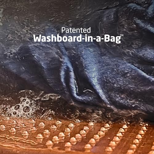 Scrubba Portable Travel Wash Bag with Internal Washboard - Lightweight & Compact Camping Laundry Solution