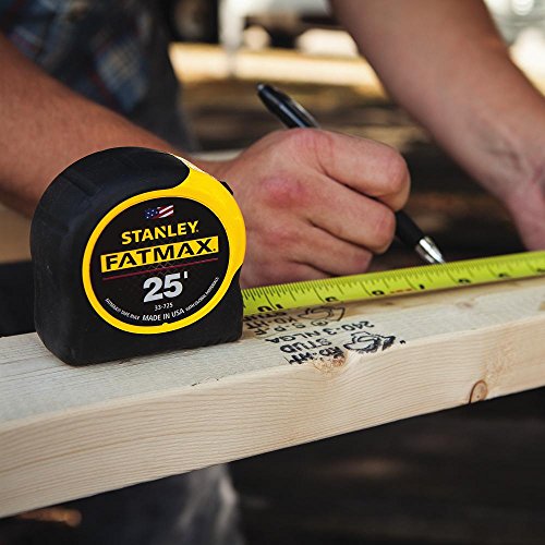 Stanley FatMax 25ft Tape Measure 2-Pack - Heavy Duty, Lockable, Durable Blade