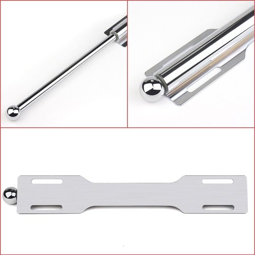 LOMILD Closet Valet Rod Slide Out, Closet Pull Out Rod for Bedroom Laundry Room Bathroom, Silver