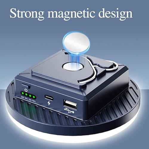 Camping Lights 13200 mAh 4500 Lumens 45W Portable Gear Power Outage USB Outdoor Rechargeable Magnetic Hanging Lantern Emergency Flashlight LED Canopy Tent Light