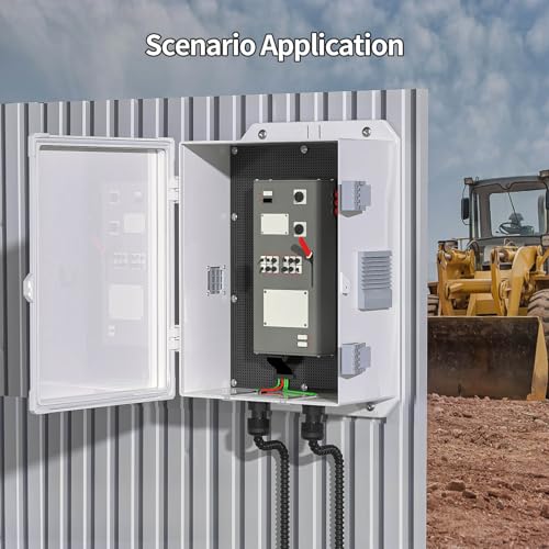 Namunanee 13x9.2x5.6 Inch Outdoor Electrical Junction Box Waterproof ABS Enclosure