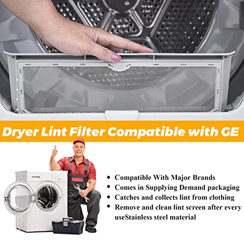Techecook Stainless Steel Dryer Lint Filter Replacement for GE/Hotpoint Dryers