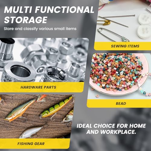 YLMFTNU A Hardware Storage Organizer 25 Drawers with 50 Dividers - PVC Parts Cabinet