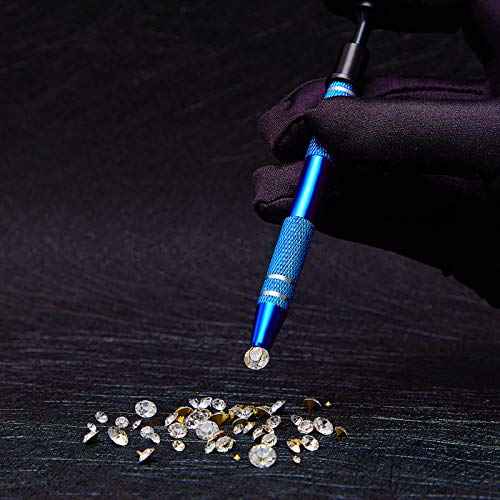 Piercing Ball Grabber Tool Pick Up with 4 Prongs Holder Diamond Claw Tweezers for Small Parts Pickup IC Chips Gems Prong Tweezer Jewelry Making Tool Accessory Nails Clamping(3 Pieces)