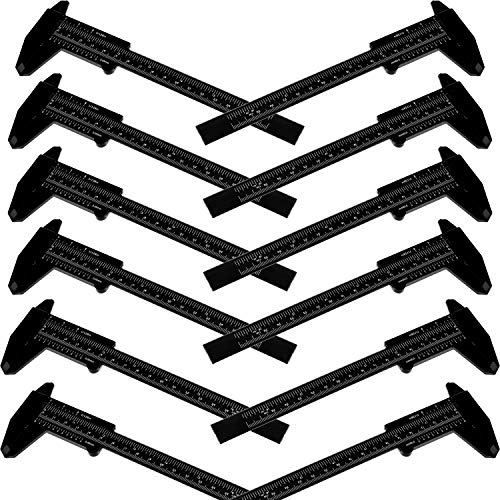 Honoson 10 Pcs Plastic Vernier Caliper 0-6 Inch Double Scale