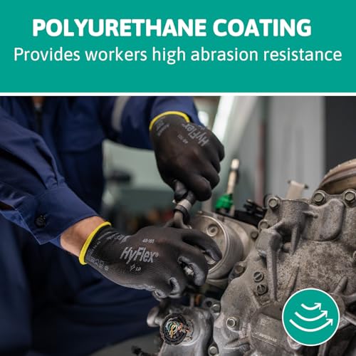 Ansell 48-101-10 Sensilite Gloves, Size 10, Black, Pack of 12