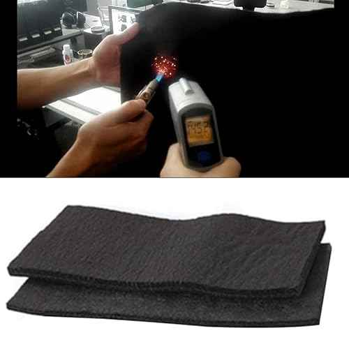 4-Pack 20" x 20" Carbon Felt Welding Blankets - Heat Resistant up to 1800¡ÆF - Fireproof Mat for Glass Blowing, Camp Stove, Grill - Fire Resistant Pad - Carbon Fiber Blanket
