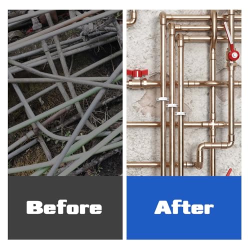 15 Pcs 3/4 Inch Pipe Clamps with Screws PVC Conduit Clamp Pipe Strap, for Fixing Pipe Cable Wires Flexible Conduit