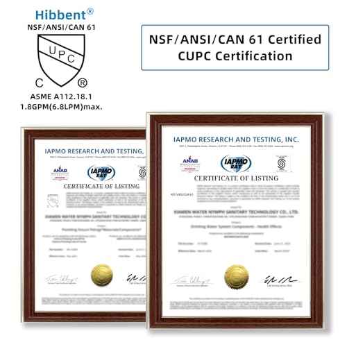 Hibbent NSF/ANSI/CAN 61 Certified Faucet Aerator, CUPC Certification 360¡Æ Twist Kitchen Sink Aerator, Dual-function Sink Sprayer Attachment, Faucet Replacement Part 55/64'' Female Thread, Chrome