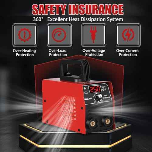 GNI Super MINI Welding Machine, 250Amp 20PCS Rods Stick Welder Machine, Portable ARC Welder Machine 110V, Hot Start Arc Force Anti-Stick Welder for Beginner with Welding Gloves