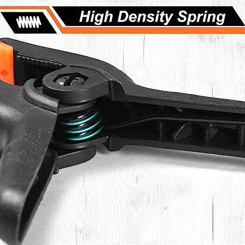 Spring Clamps 12 Pack, 3.5 inch Spring Clips for Crafts & Professional Backdrop Clips, Heavy Duty Plastic Clamps for Woodworking