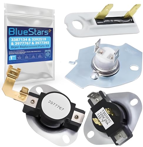 BlueStars 3387134 Dryer Cycling Thermostat & 3392519 Thermal Fuse Kit