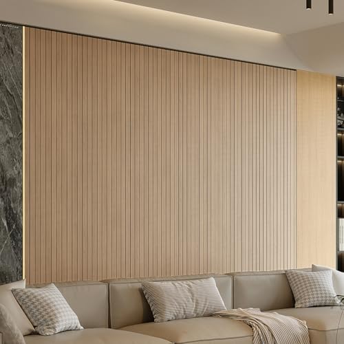 YULI 3DH Peel & Stick PVC Slat Wall Panel 15.8
