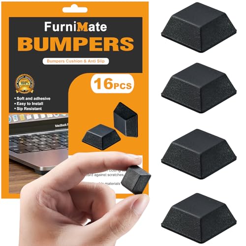 Large Black Rubber Feet for Electronics 16PCS Self-Adhesive Bumpers