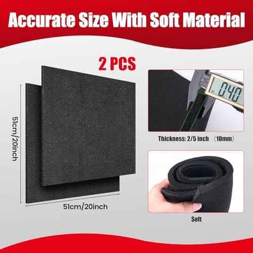 Fireproof Welding Blanket 20x20 Inch 2 Pack, 10mm Thick Heat Resistant Soldering Mat, UL and SGS Certified Insulation Pad for Plumbing, HVAC, Welding and Brazing