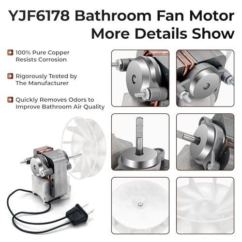 Fetechmate 70CFM Bathroom Exhaust Fan Motor Replacement for NuTone Br-oan Models