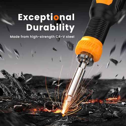 JOREST 25 in 1 Multi Bit Screwdriver Set, Portable Multi Screwdriver Tool All in One, Tool Gifts for Men, Magnetic Screw Driver with Torx Philips Hex Flathead Square, Repair Kit for Bicycle, Toys
