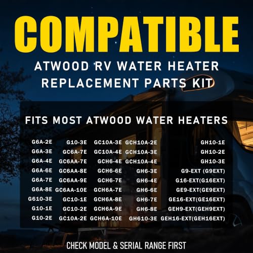 AutoAlly RV Water Heater Kit for Atwood 6-10 Gallon - Gas Valve Igniter & Burner Tube