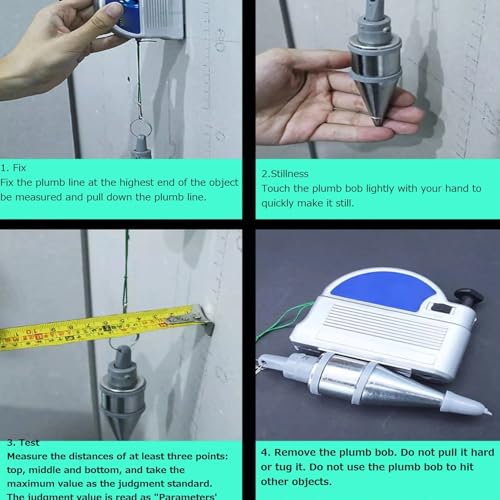 Retractable Plumb Bob With 19.7ft String, Magnetic Construction