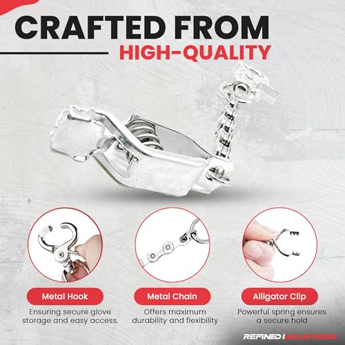 Heavy Duty Metal Glove Clip | Metal Glove Holder | Glove Clips for Work