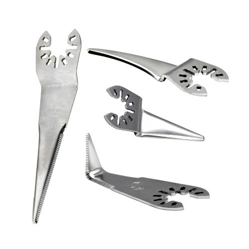 (4-Pack) Cold Knife Blades for Oscillating Multi Tool Scraper Window Seal Cutte, Compatible with Dewalt, Milwaukee, Makita, Craftsman, Jobmax, Porter Cable