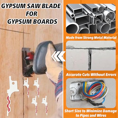 5 PCS 48-00-1640 Replacements Made for Drywall Blade, Replacement Blade for Sawzall Drywall Access, Blunt Point