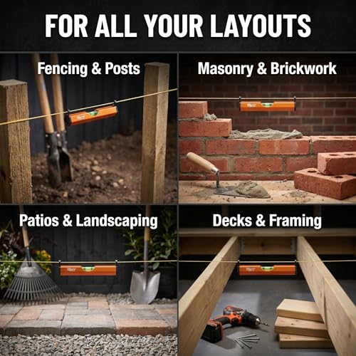 3 Inch Aluminum String Line Level for Masonry & Construction