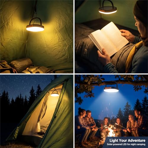 SAMUUN 1 / 5000mAh Solar Rechargeable LED Camping Lantern 2000 Lumens Waterproof Emergency Light