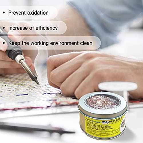 AOCEAN Soldering Iron Tip Cleaner Solder Tip Cleaning Wire Soft Coiled Coppered Wire Stainless Steel Tip Cleaner Kit